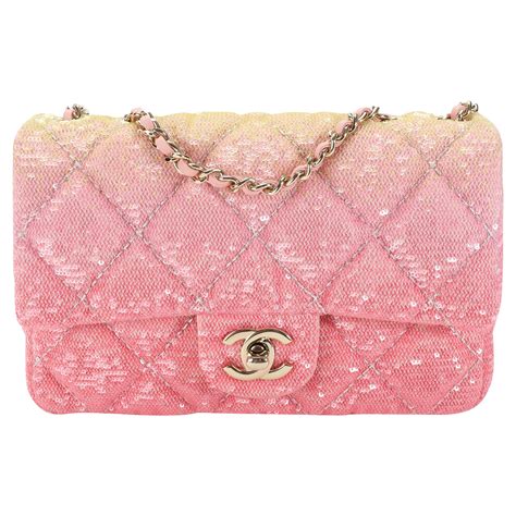 chanel pink sequin mini bag|CHANEL Sequin Bags & Handbags for Women .